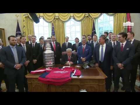 President Trump Participates in a Photo Opportunity with the 2018 Stanley Cup Champions