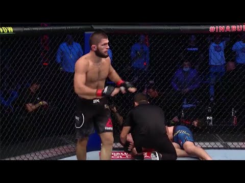 Лучшие моменты UFC 254. Финиш Хабиба.