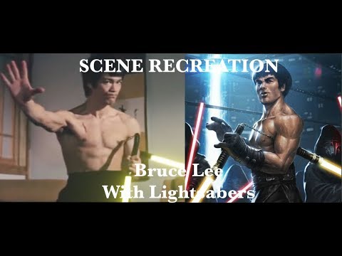 [Original] Bruce Lee Lightsabers Scene Recreation