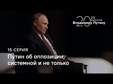 20 вопросов Владимиру Путину. Об оппозиции, системной и не только.