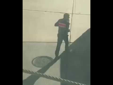 New York Terrorist Attack - Video of Terrorist holding Gun after crashing car into pedestrians