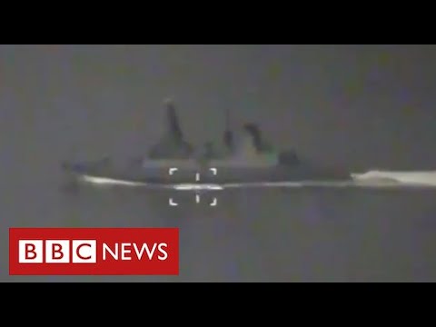 BBC journalist reports from British warship as Russia “fires warning shots” - BBC News