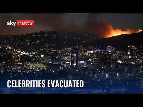 New fire breaks out in Hollywood Hills as Hanks, Affleck and Witherspoon among stars evacuated