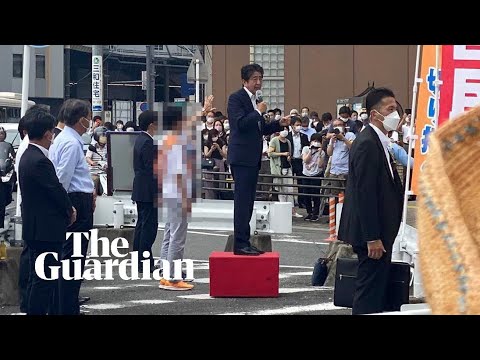 Shinzo Abe shot: TV cameras capture attack on former PM and suspect&#039;s arrest