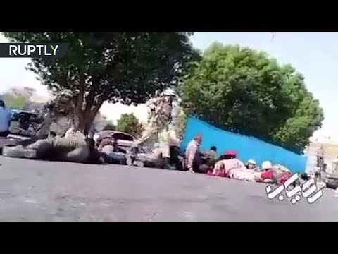 Стрельба во время парада в Иране попала на видео