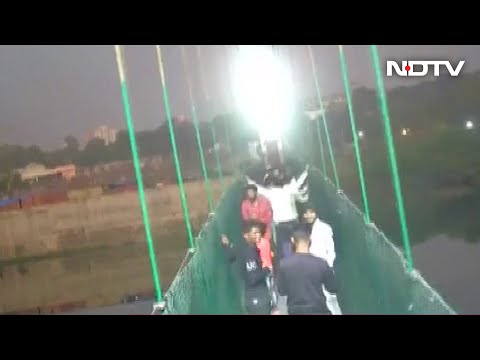 Watch: Horrific Moment When Gujarat Bridge Crashed