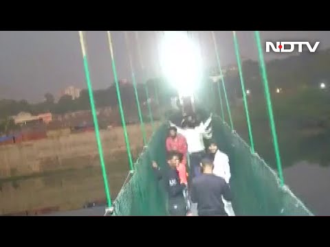 Watch: Horrific Moment When Gujarat Bridge Crashed