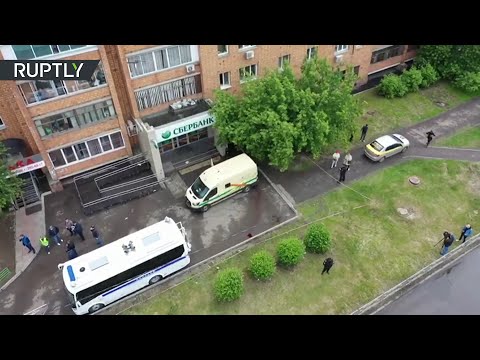Видео с места нападения на инкассаторов в Красноярском крае