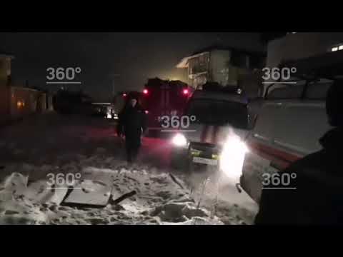 Взрыв дома в Красноярске: первые видео с места взрыва бытового газа