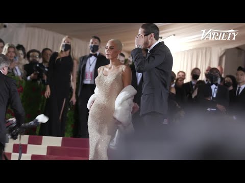 Kim Kardashian Wears Marilyn Monroe Dress At Met Gala 2022