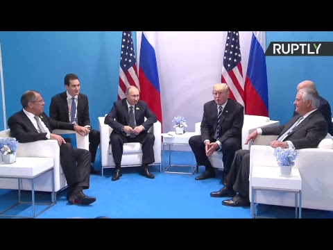 Владимир Путин встречается с Дональдом Трампом на саммите G20