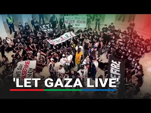Protesters in US Congress urge Gaza ceasefire