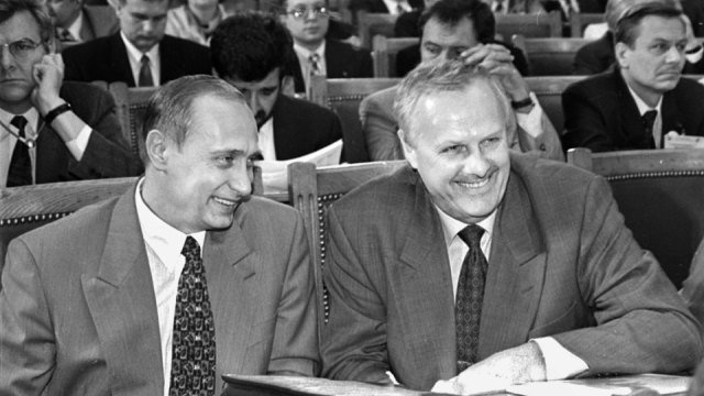 Анатолий Собчак и Владимир Путин