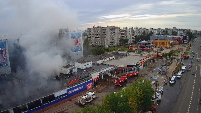 Пожар в торговом центр, Твери