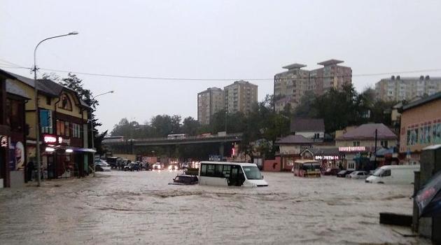 Наводнение в Туапсе