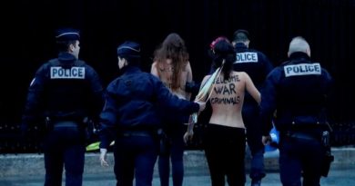 Активистки Femen в Париже