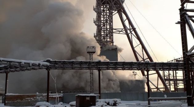 Пожар на шахте в Соликамске