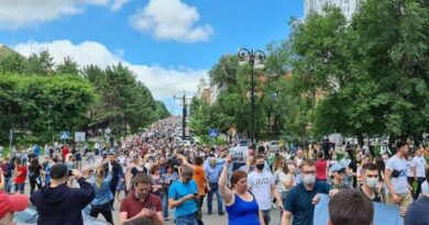 Митинг в поддержку Сергея Фургала в Хабаровске