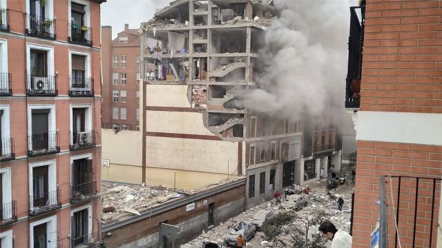 Мощный взрыв прогремел в центре Мадрида