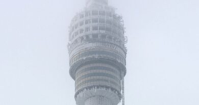 В Москве заледенела Останкинская башня