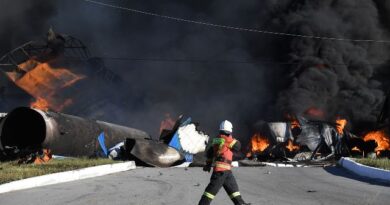 Пожар на АЗС в Новосибирске