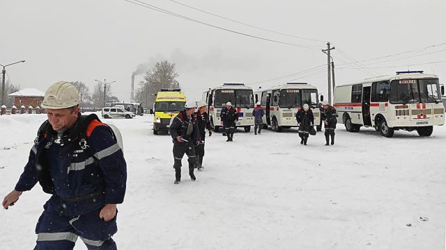 Пожар на шахте «Листвяжная» в Кузбассе