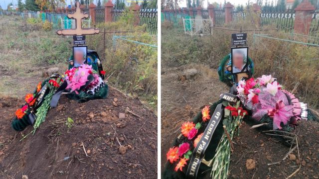 На кладбище в Татарстане спилили православный крест