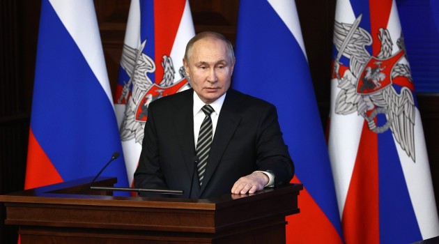 Владимир Путин на ежегодном расширенном заседании коллегии Министерства обороны РФ
