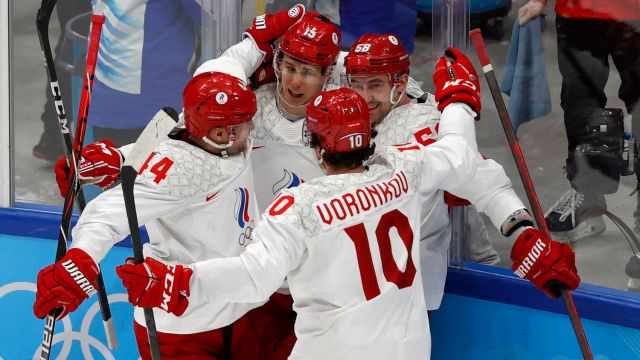 Сборная России по хоккею одержала победу над Данией на ОИ-2022