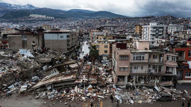 Последствия землетрясения в городе Хатай, Турция, 6 февраля 2023 года