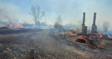 Пожар уничтожил поселок в Свердловской области