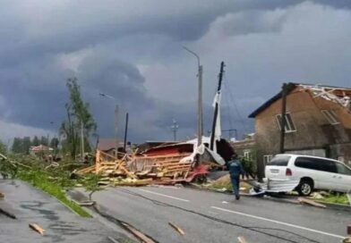 Смерч обрушился на город в Свердловской области